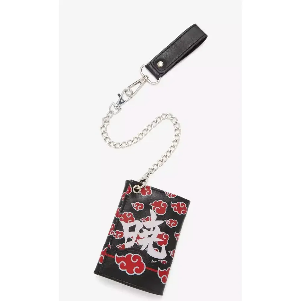 Naruto Shippuden Akatsuki Trifold Black & Red Wallet